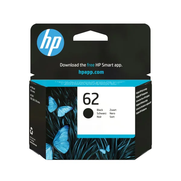 HP 62 Schwarz Original Druckerpatrone