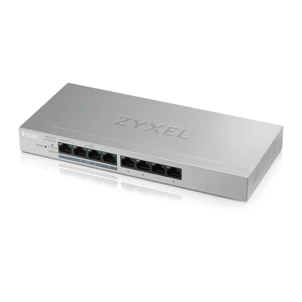 Zyxel GS1200-8HP v2 Managed Gigabit Ethernet (10/100/1000) Power over Ethernet (PoE) Grau
