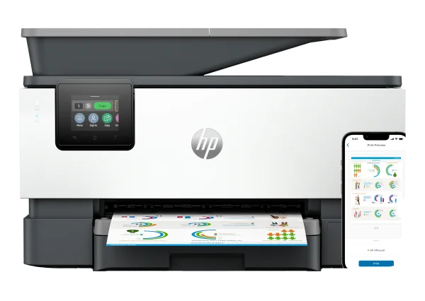 HP OfficeJet Pro 9120b Wireless All-in-One Farbe Drucker, Beidseitiger Druck, Kopierer, Scanner