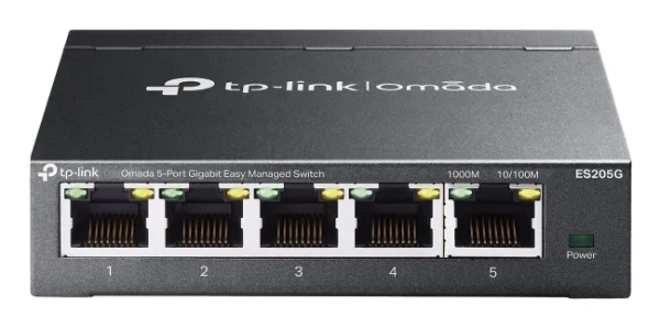 TP-Link Omada ES205G Netzwerk-Switch Managed Gigabit Ethernet (10/100/1000) Schwarz