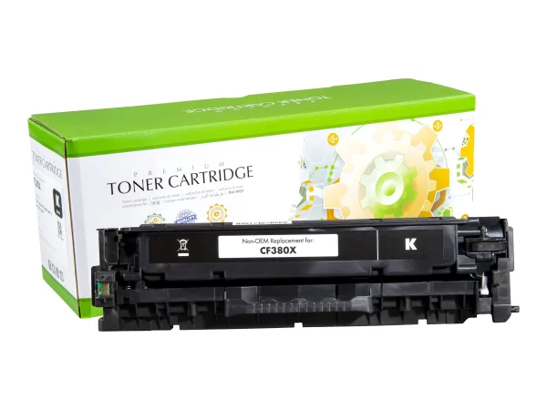 STATIC cartr HP CF380X blk reman 4.4k