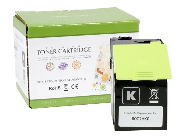 STATIC cartr Lexmark 80C2HK0 blk comp 4k