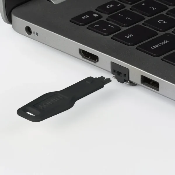 RJ45 Port Schloss, 10 Stück mit Schlüssel, schwarz