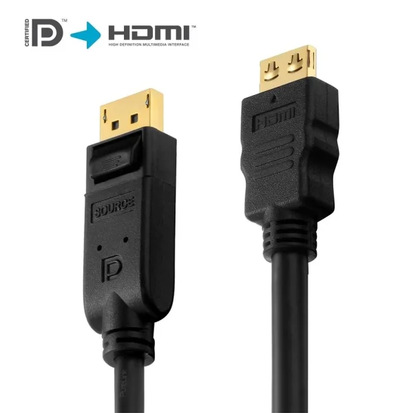 Zertifiziertes aktives 2K DisplayPort/HDMI-Kabel - 5,00 m
