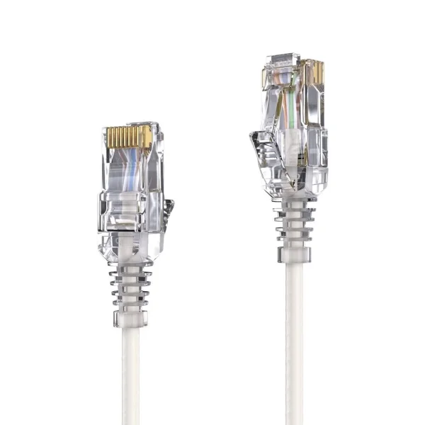 Premium Slim Cat.6 Patchkabel, RJ45, UTP, LSZH - 5,00m, weiß