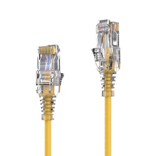 Premium Slim Cat.6 Patchkabel, RJ45, UTP, LSZH - 5,00m, gelb