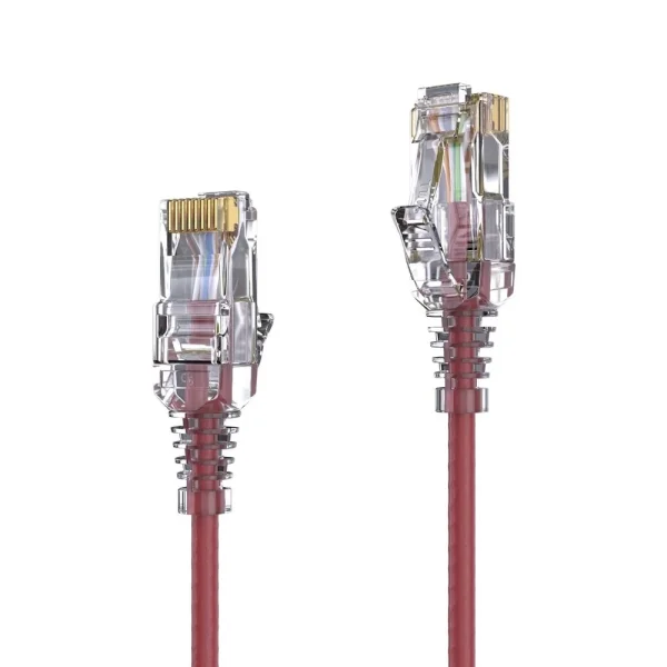 Premium Slim Cat.6 Patchkabel, RJ45, UTP, LSZH - 1.50m, rot