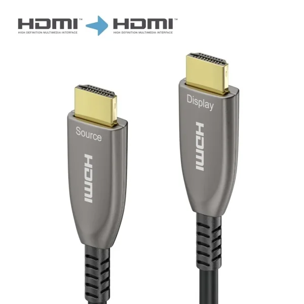 4K High Speed HDMI AOC Glasfaserkabel - 40.00, Anthrazit