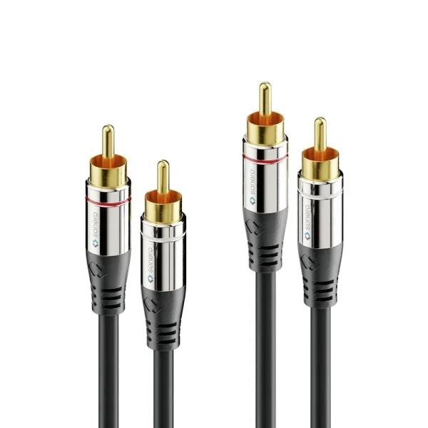 2x RCA Stereo-Audiokabel 0,5m