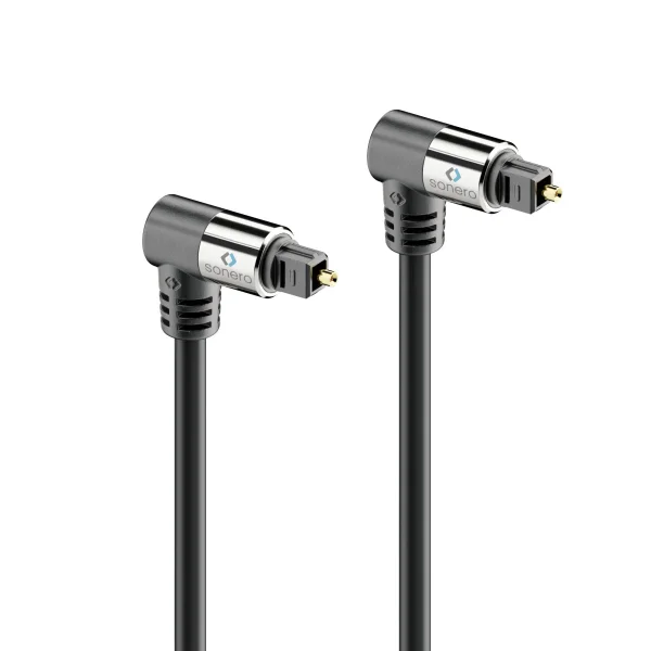 Premium optisches S/PDIF Toslink Kabel mit Winkelsteckern – 5,00m