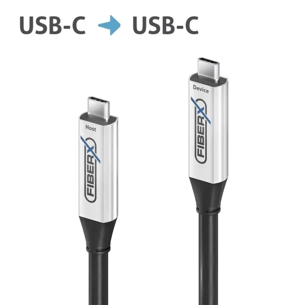 USB 3.2 Gen1x1 USB-C AOC Glasfaserkabel - 10.0m