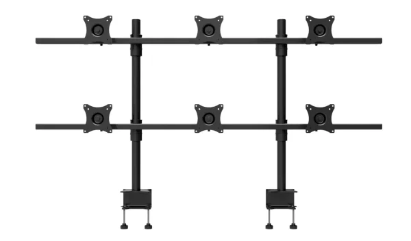 Tischhalterung für sechs 19-27"-Bildschirme