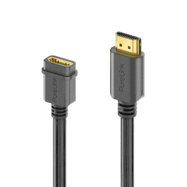 mediahub2 | ICS-kompatibles HDMI-F/M-Verbindungskabel – 2.00m, schwarz