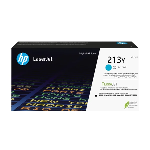 HP 213Y Cyan Original LaserJet Tonerkartusche mit sehr hoher Reichweite