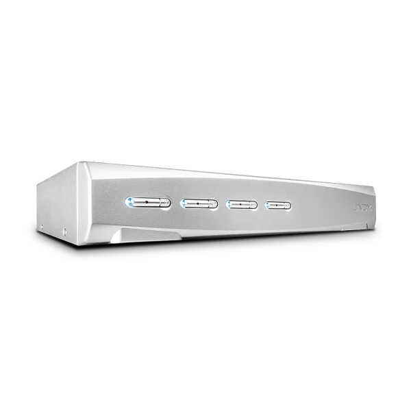 4 Port KVM Switch DisplayPort 1.2, USB 2.0 & Audio