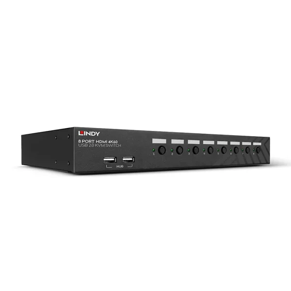 8 Port HDMI 4K60, USB 2.0 & Audio KVM Switch