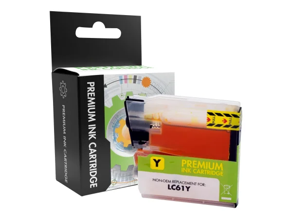 STATIC Ink cartr Brother LC-61Y ylw