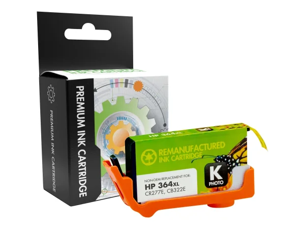 STATIC Ink cartr HP CB322EE blk reman