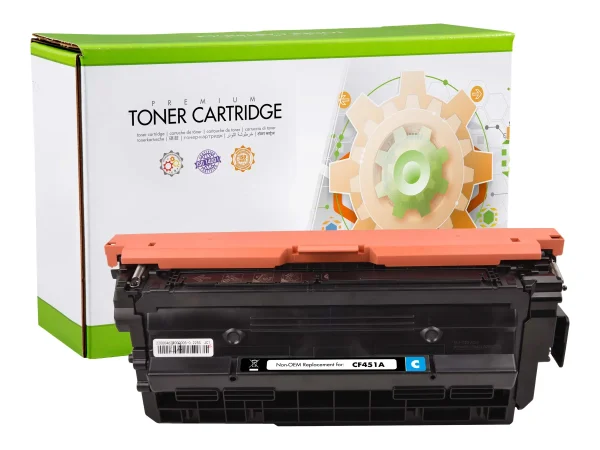 STATIC cartr HP CF451A cyn reman 10.5k