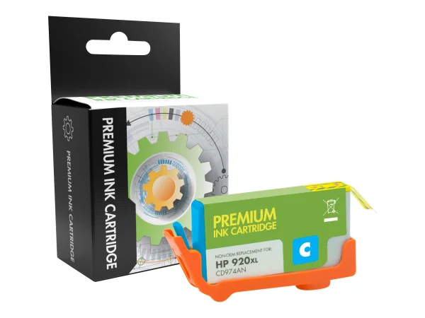 STATIC Ink cartr HP CD972AE cyn reman