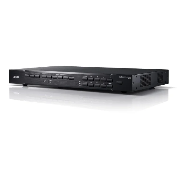 ATEN VP2730 7 x 3 Seamless Präsentation Matrix Switch mit Scaler, Streaming, Audio Mixer und HDBaseT