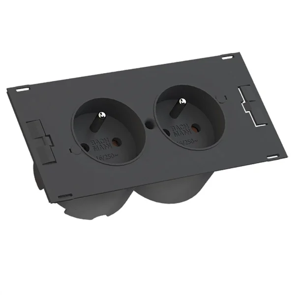 BACHMANN DUE 2xUTE , incl. Anschlukabel GST18, schwarz, 0,2 m