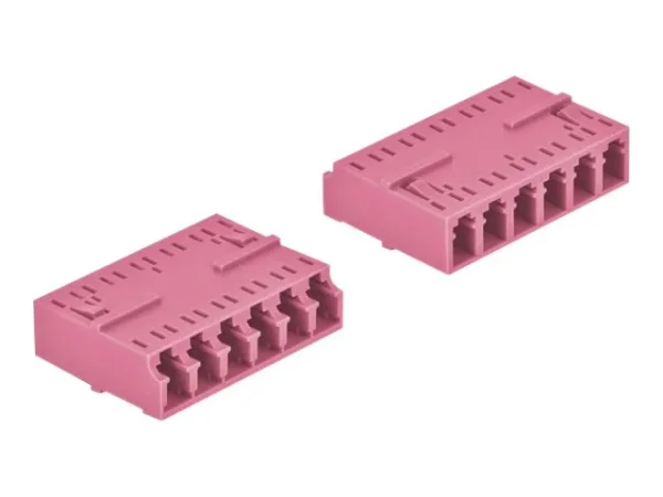 DELOCK LWL Kupplung HD LC Hexaplex viol