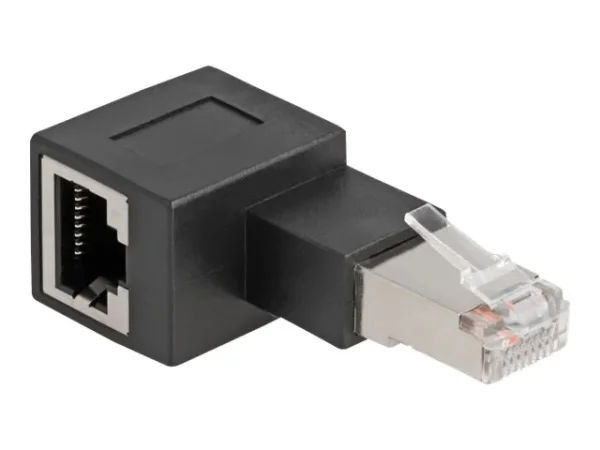 DELOCK RJ45 Stecker zu RJ45 Buchse 90