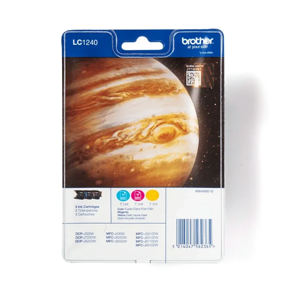 Brother LC1240RBWBP Druckerpatrone 3 Stück(e) Original Cyan, Magenta, Gelb
