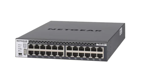 Netgear M4300-24X Managed L3 10G Ethernet (100/1000/10000) Schwarz 1U