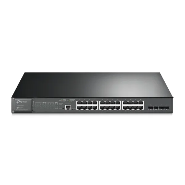 TP-Link TL-SG3428MP Netzwerk-Switch Managed L2/L3 Gigabit Ethernet (10/100/1000) Power over Ethernet (PoE) 1U Schwarz