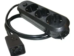 Schuko-Adapter 16A 3X