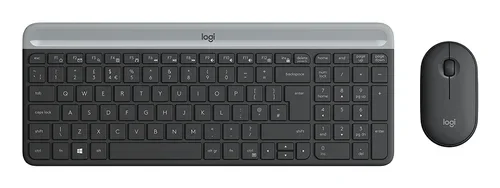 Slim Wrls.keyboard-Mouse Combo MK470 Graphite Esp Mediter