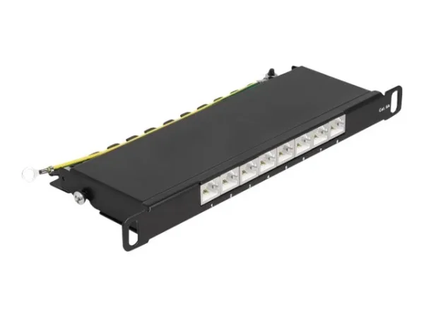DELOCK 10 Patchpanel 8 Port Cat.6A 0,5HE