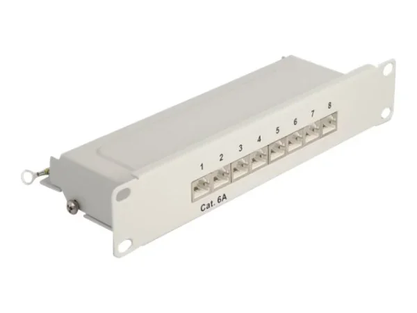 DELOCK 10 Patchpanel 8 Port Cat.6A 1 HE