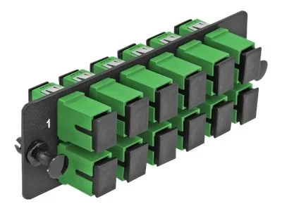 DELOCK LWL Adapter Panel SC 12 Port grün