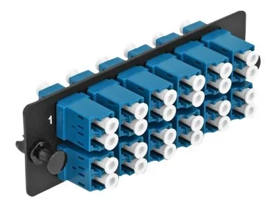 DELOCK LWL Adapter Panel LC 12 Port blau