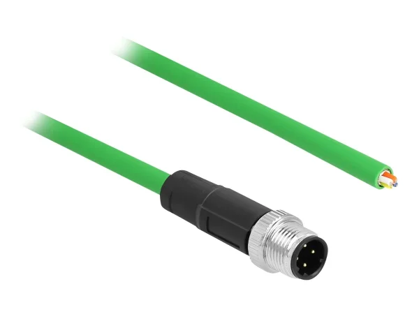 DELOCK Netzwerkkabel M12 4 Pin D-kodiert