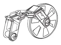 BROTHER MC-FA1WH Textil-Bandkassette