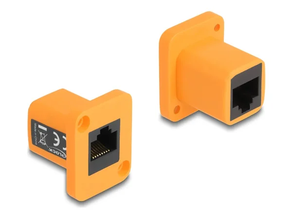DELOCK D-Typ Modul RJ45 Buchse orange