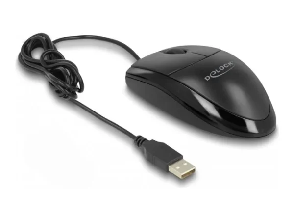 DELOCK Optische USB Desktop Maus Lautlos