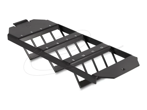 DELOCK Keystone Halterung 12 Port Bodent