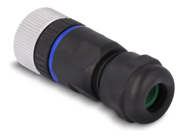 DELOCK M12 Steckverbinder A-kodiert 4Pin