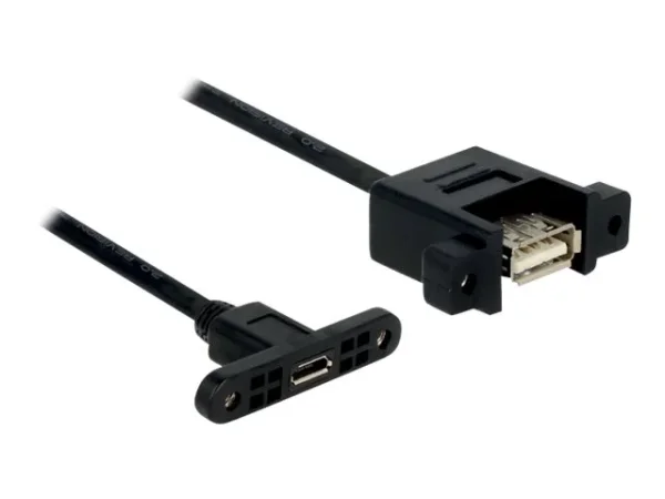 DELOCK Kabel USB2.0micro-B>USB2.0A 0,25m