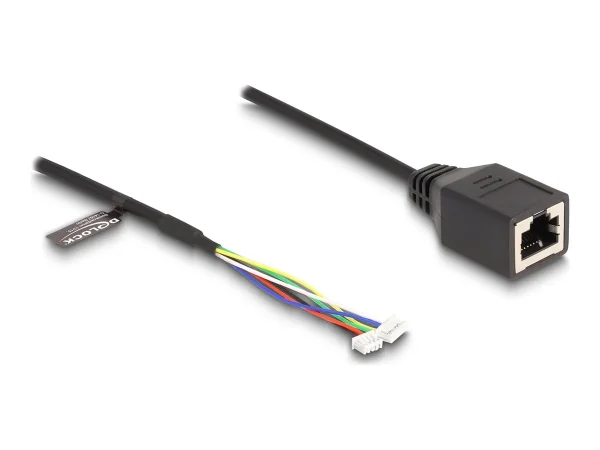 DELOCK Kabel RJ45 Bu zu Pfostenbuchse