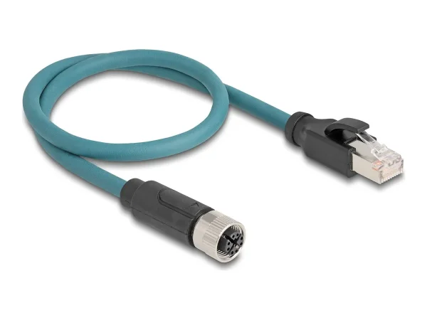 DELOCK M12 adapterkab X-kodiert 8 Pin Bu