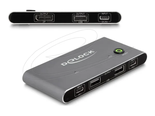 DELOCK USB-C KVM Switch zu DisplayPort8K