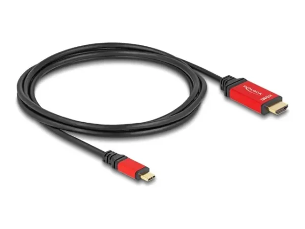 DELOCK ﻿USB Type-C zu HDMI Kabel 2m rot