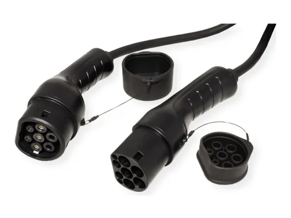 ROLINE E-Auto Ladekabel Typ2 1-phasig 5m