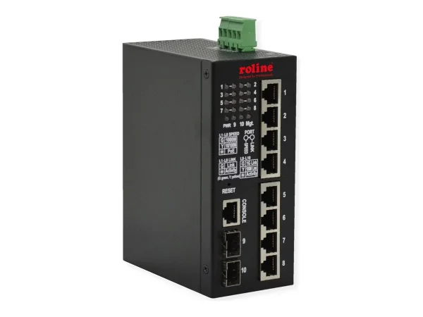 ROLINE Industrial Gigabit Switch 10 Port